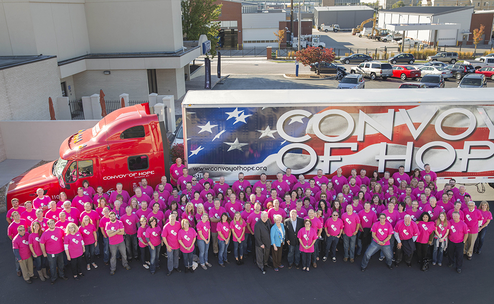 Convoy of Hope staff with NBCF founder Janelle Hail and her husband Neal.